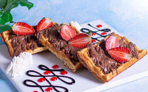 Waffle with Nutella