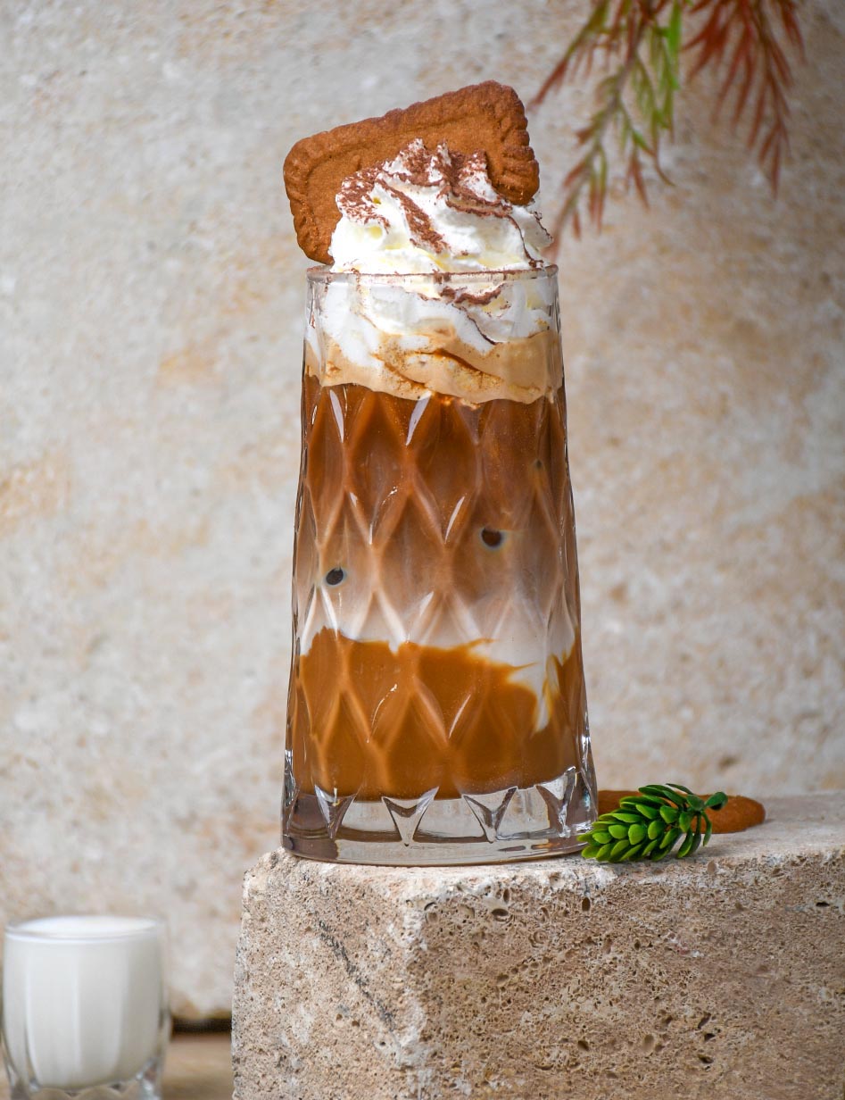Lotus iced coffee