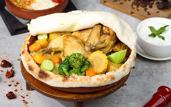 Oven chicken with potatoes