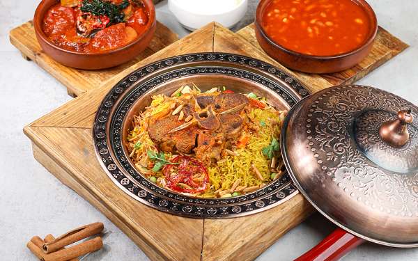 Meat biryani