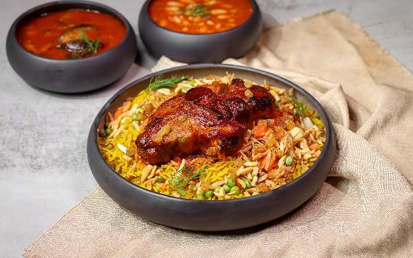 Meat biryani
