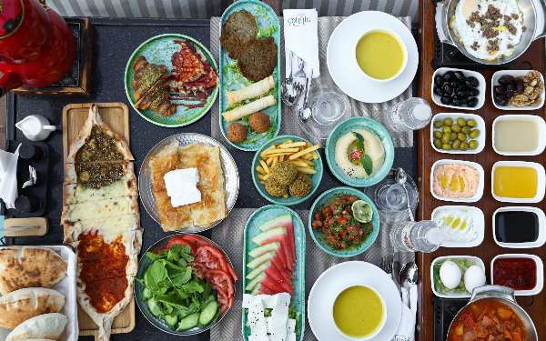 Breakfast for two people
