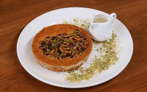 Kunafa with Pistachios and Cream