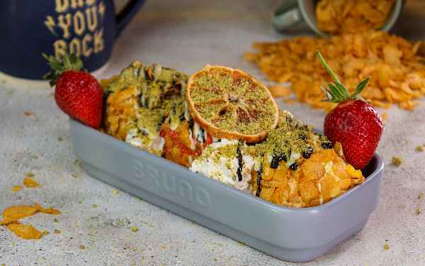 Crunchy ice cream